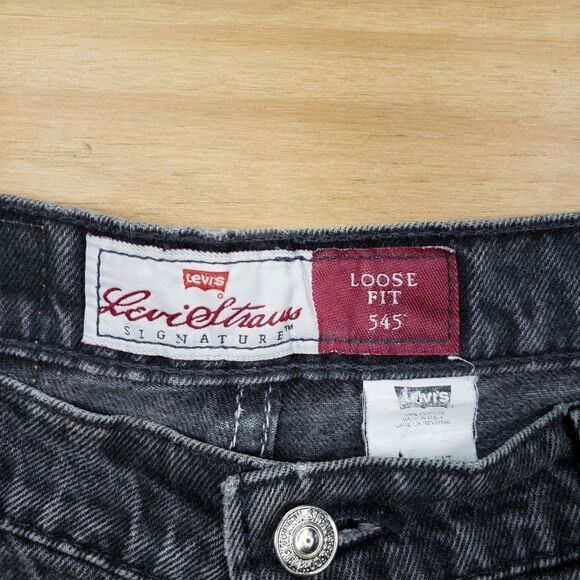 Vintage 90's Levi's 545 Loose Fit High Rise Orange Tab Jeans - Picture 8 of 11